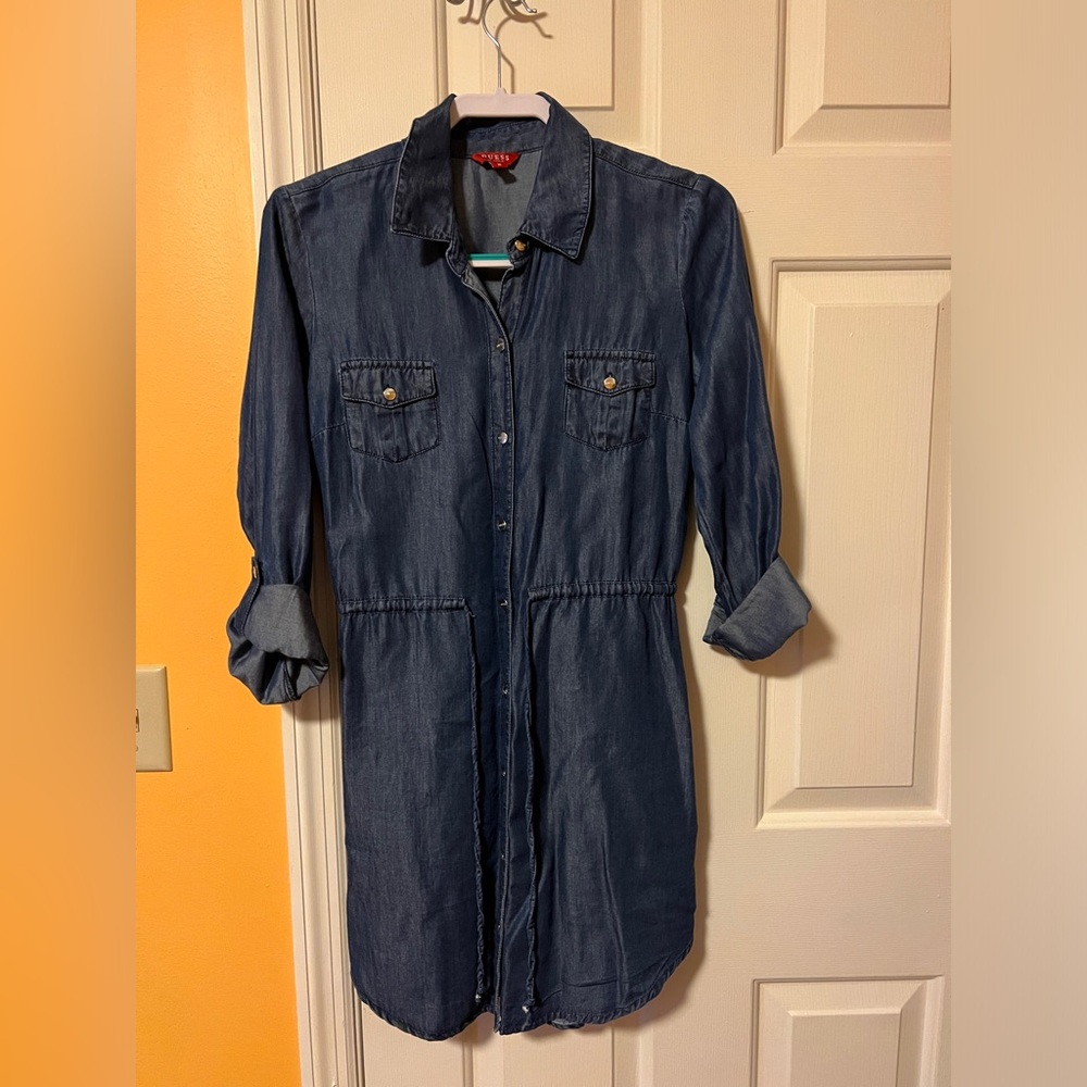 Guess denim shirt dress. Good condition. Smoke free and animal free home.